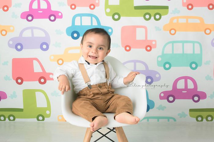 Baby milestone portrait by Lilia Photography